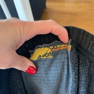 Aviator nation cotton with velvet striped sweats.